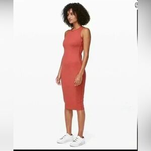 Lululemon Athletica picnic play dress brick rose